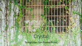  Presentation with house window - Theme having window shutter with ivy background and a mint green colored foreground