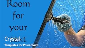  Presentation with room - Cool new presentation theme with window washer soaps and cleans backdrop and a teal colored foreground