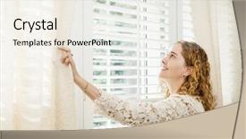  Presentation with blind - Slide deck with language dictionary english italian concept background and a light gray colored foreground