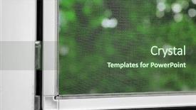  Presentation with mosquito - Cool new slide deck with window with mosquito screen indoors backdrop and a tawny brown colored foreground