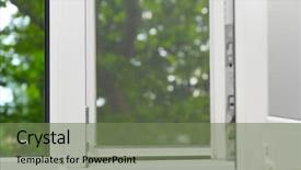  Presentation with mosquito - Cool new slide deck with window with mosquito screen indoors backdrop and a violet colored foreground