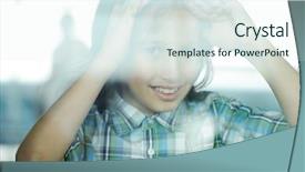  Presentation with cute - Cool new slide deck with hand holding multicolored umbrella with falling rain at khao jeen lae big mountain at lopburi thailand backdrop and a tawny brown colored foreground