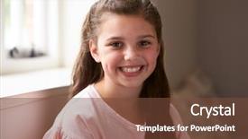  Presentation with smiling paramedic sitting in ambulance - Beautiful theme featuring windows 7 - portrait of smiling young girl backdrop and a  colored foreground
