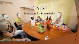  Presentation with play - Presentation design with windows 7 - seven young people play mafia background and a lemonade colored foreground