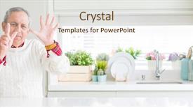  Presentation with senior smart home - Slide set having windows 7 - wide angle perspective of handsome background and a sky blue colored foreground