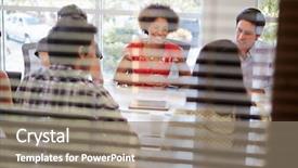  Presentation with meeting - Beautiful presentation featuring windows 8 - designers having meeting viewed backdrop and a gray colored foreground