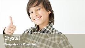  Presentation with happy korean kids - Audience pleasing theme consisting of windows 8 - happy kids posing with thumb backdrop and a mint green colored foreground