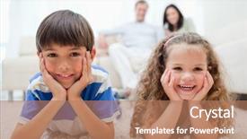  Presentation with happy birthday card brother - Cool new presentation with windows 8 - happy smiling kids lying backdrop and a coral colored foreground