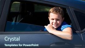  Presentation with teenage - Presentation theme with windows 8 - portrait of teenage boy looking background and a ocean colored foreground