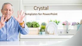  Presentation with wide - Colorful presentation enhanced with windows 8 - wide angle perspective of handsome backdrop and a sky blue colored foreground