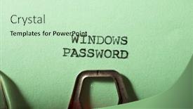  Presentation with password - Cool new presentation theme with windows-password-text-written backdrop and a soft green colored foreground