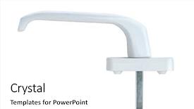  Presentation with plastic - Slide set consisting of windows pvc - plastic window handle isolated background and a white colored foreground