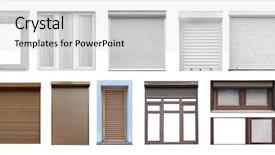  Presentation with windows - Amazing PPT layouts having windows with different types backdrop and a light gray colored foreground