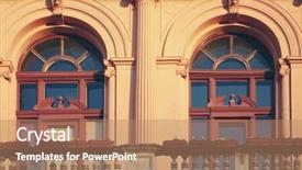  Presentation with windows - Theme with windows background and a coral colored foreground