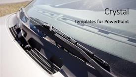  Presentation with windshield - Audience pleasing slide set consisting of windshield wiper detail backdrop and a light gray colored foreground