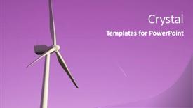  Presentation with windturbine - Presentation theme with windturbine-generator-for-sustainable-electrical background and a coral colored foreground