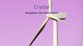 Presentation with windturbine - Theme enhanced with windturbine-generator-for-sustainable-electrical background and a lavender colored foreground