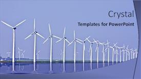  Presentation with mangroves mangrove trees along - Colorful PPT theme enhanced with windturbines-along-the-ijsselmeer backdrop and a light blue colored foreground