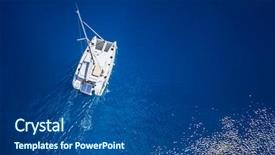  Presentation with amazing - Audience pleasing PPT theme consisting of windy day drone view - birds backdrop and a ocean colored foreground