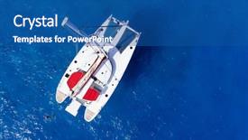  Presentation with amazing - Colorful slide set enhanced with windy day drone view - birds backdrop and a ocean colored foreground