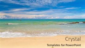  Presentation with divine - PPT theme having windy holiday divine coastline background and a lemonade colored foreground