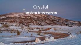  Presentation with ranch - PPT layouts enhanced with windy-ranch-road-in-colorado background and a ocean colored foreground