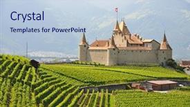  Presentation with zermatt switzerland the train track - Theme with organic wine - chateau d'aigle switzerland background and a sky blue colored foreground