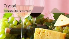  Presentation with wine cheese - Amazing theme having wine and cheese still life backdrop and a lemonade colored foreground
