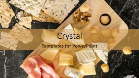  Presentation with wine cheese - Presentation theme enhanced with wine and cheese background and a gold colored foreground