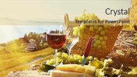  Presentation with switzerland - Cool new theme with wine-and-grapes-lavaux-switzerland backdrop and a yellow colored foreground