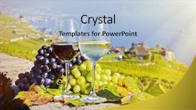  Presentation with switzerland - Beautiful slide deck featuring wine and grapes lavaux switzerland backdrop and a light blue colored foreground