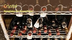  Presentation with hungary - Slides consisting of wine-archive-in-the-cellar background and a tawny brown colored foreground