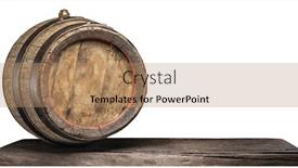  Presentation with wine barrel - Amazing presentation theme having wine barrel on the old wooden table file contains clipping path backdrop and a coral colored foreground
