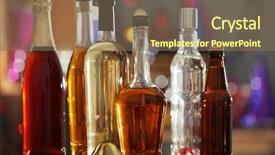  Presentation with beverages - Amazing theme having wine beer spirits - different beverages on blurred background backdrop and a violet colored foreground