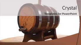  Presentation with mold on an oak barrel - Colorful presentation design enhanced with wine beer spirits - hand made wooden barrel full backdrop and a light gray colored foreground