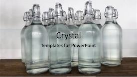  Presentation with multicolored autumn leaves orange yellow red - PPT layouts with wine beer spirits - soft focus autumn leaves background and a  colored foreground