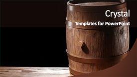  Presentation with wine beer - Colorful slide deck enhanced with wine beer spirits - wooden barrel on a black backdrop and a wine colored foreground