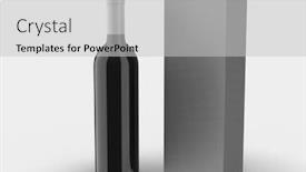  Presentation with bottle - Beautiful theme featuring wine-bottle-and-box-mockup backdrop and a light gray colored foreground