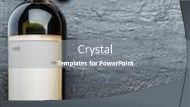  Presentation with graphite - Slide deck featuring wine bottle and corkscrew on the graphite board background and a gray colored foreground