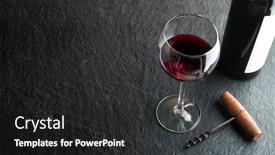  Presentation with corkscrew - Cool new presentation with wine-bottle-corkscrew-and-wine backdrop and a dark gray colored foreground