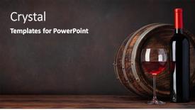  Presentation with bottle red wine - Cool new theme with wine-bottle-glass-of-red backdrop and a dark gray colored foreground