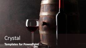  Presentation with bottle red wine - Amazing presentation theme having wine-bottle-glass-of-red backdrop and a wine colored foreground