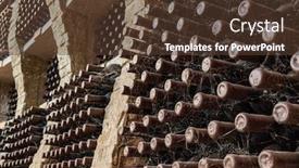  Presentation with spider web - Audience pleasing presentation theme consisting of wine-bottles-covered-with-spider backdrop and a tawny brown colored foreground
