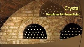  Presentation with cellar - Cool new slides with wine bottles in traditional wine backdrop and a tawny brown colored foreground