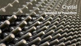  Presentation with cellar - Beautiful presentation design featuring wine bottles in wine cellar backdrop and a gray colored foreground