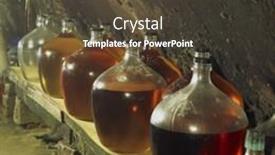  Presentation with czech republic - PPT theme consisting of wine-cellar-czech-republic background and a tawny brown colored foreground