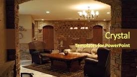  Presentation with cellar - Theme featuring wine cellar in a luxury background and a  colored foreground