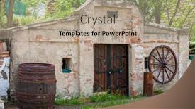  Presentation with cellar - PPT theme consisting of wine-cellar-in-brod-nad background and a  colored foreground