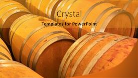  Presentation with cellar - Slide deck enhanced with wine-cellar-in-oberwaltersdorf-near background and a gold colored foreground