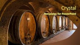  Presentation with cellar - Colorful slides enhanced with wine-cellar-in-thallern-winer backdrop and a tawny brown colored foreground
